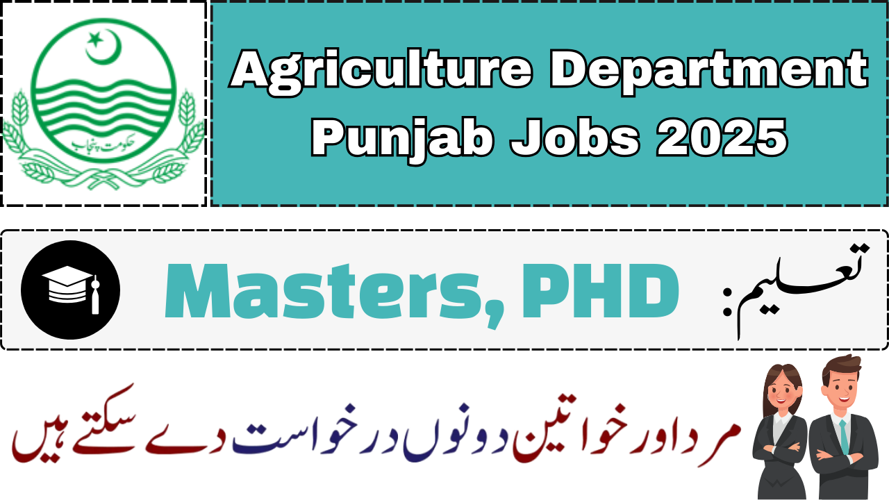 Latest Agriculture Department Punjab Jobs May 2025 Online Apply Last Date