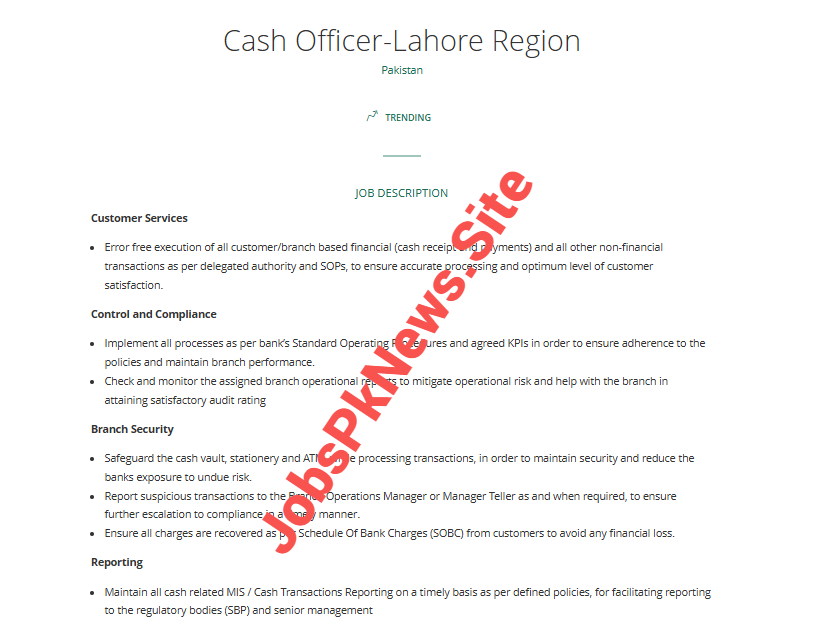 Habib Bank Limited Jobs 2025 Official Advertisement: